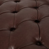 Christopher Knight Home® - Noble House - Varnell Contemporary Button Tufted Chaise Lounge, Dark Brown