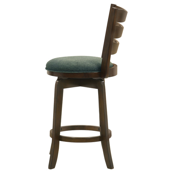 English Elm Fenster Hunter Green Wood Swivel Bar Chair – Elegant Comfort With 360° Swivel & Timeless Style B062P299939