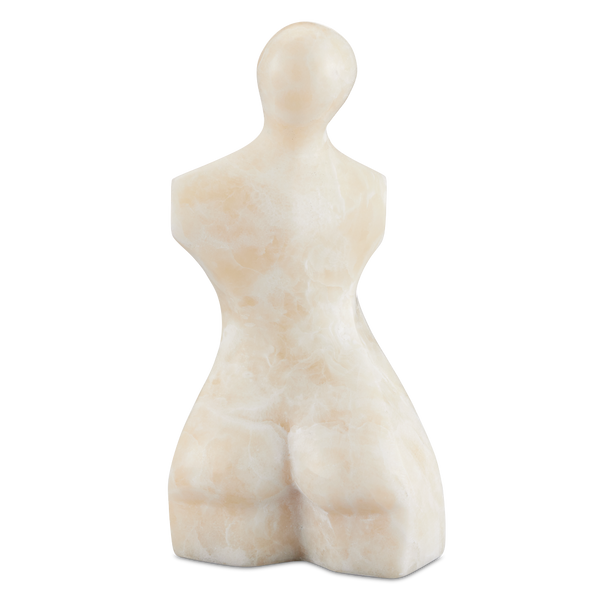 Giada Onyx Bust Sculpture - Handcrafted Modern Art Piece with Unique Natural Veining for Your Home