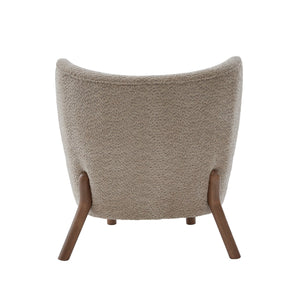 English Elm Swivel Club Chair Barrel Back Faux Leather 360 Degree Turn Living Room Accent Light Brown,Walnut N776P246078B