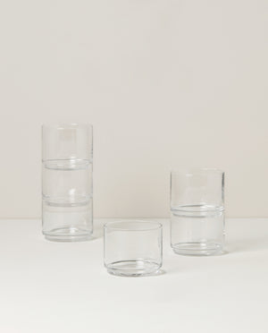 Lenox Tuscany Classics Stackable 6-Piece Short Glasses Clear, NO COLOR GLASS,CRYSTAL 893861