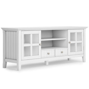 English Elm Acadian 60" Tv Media Stand - Handcrafted White Finish, Stylish Storage For Tvs Up To 65 Inches B136P159686