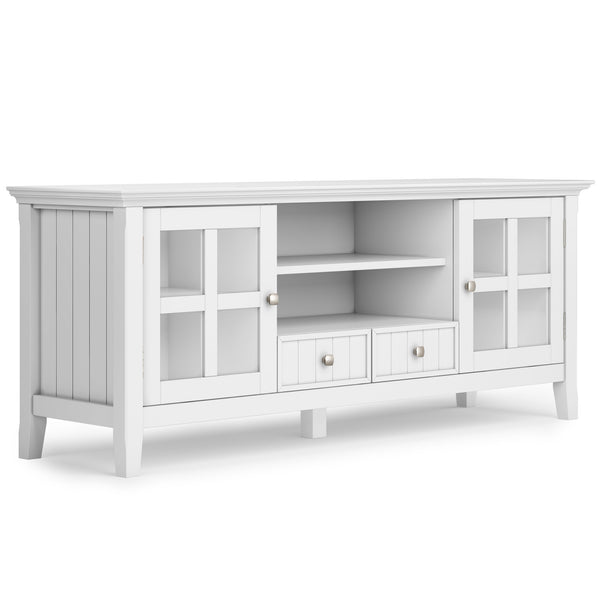 English Elm Acadian 60" Tv Media Stand - Handcrafted White Finish, Stylish Storage For Tvs Up To 65 Inches B136P159686