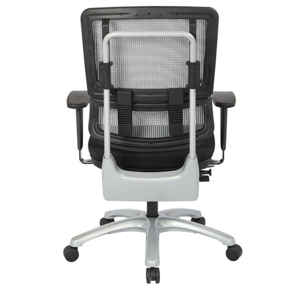 OSP Home Furnishings Vertical Mesh Back Manager Chair with Lumbar Support for Office and Home Workstation Use 99666S-30
