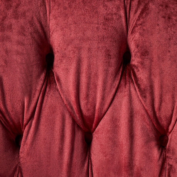 English Elm Christopher Knight Home® - LOVESEAT Chesterfield Velvet Loveseat with Deep Button Tufting, Scrolled Arms & Nailhead Trim for Elegant Comfort Garnet 61203.00NVLTGARN