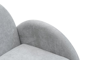 English Elm Modern Boucle Accent Armchair – Stylish Gray Lounge Chair With Curved Armrests For Any Space T3903P372602