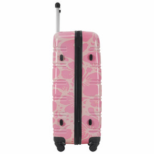 English Elm Hardshell Polycarbonate Luggage Set Three Piece Tsa Lock Spinner Travel Suitcases Pink N732P306618U