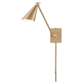 Whitmire 10.5'' High 1-Light Plug-In/Hardwire Sconce - Brushed Gold EC89230/1 Elk Lighting