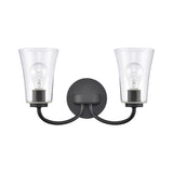 Emily 17'' Wide 2-Light Vanity Light - Matte Black EC89253/2 Elk Lighting