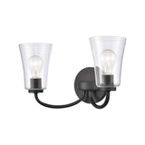 Emily 17'' Wide 2-Light Vanity Light - Matte Black EC89253/2 Elk Lighting