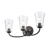 Emily 23'' Wide 3-Light Vanity Light - Matte Black EC89254/3 Elk Lighting