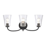 Emily 23'' Wide 3-Light Vanity Light - Matte Black EC89254/3 Elk Lighting