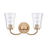 Emily 17'' Wide 2-Light Vanity Light - Brushed Gold EC89263/2 Elk Lighting