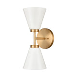 Houghton 15'' High 2-Light Vanity Light - Brushed Gold EC89272/2 Elk Lighting