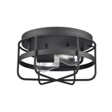 Gael 10'' Wide 2-Light Flush Mount - Matte Black EC89674/2 Elk Lighting