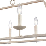 Joanie 34'' Wide 6-Light Linear Chandelier - Antique White EC89685/6 Elk Lighting