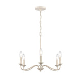 Quinn 30'' Wide 6-Light Chandelier - Antique White EC89688/6 Elk Lighting