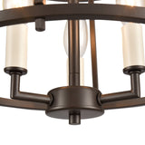 Joanie 13'' Wide 3-Light Semi Flush Mount - Old Bronze EC89693/3 Elk Lighting