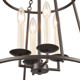 Joanie 17.25'' Wide 4-Light Pendant - Old Bronze EC89694/4 Elk Lighting