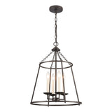 Joanie 17.25'' Wide 4-Light Pendant - Old Bronze EC89694/4 Elk Lighting