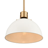 Zayne 12'' Wide 1-Light Pendant - Matte White EC89725/1 Elk Lighting