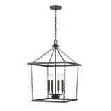 Emmett 17'' Wide 4-Light Pendant - Matte Black EC89804/4 Elk Lighting