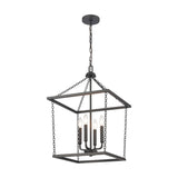 Emmett 17'' Wide 4-Light Pendant - Matte Black EC89804/4 Elk Lighting