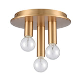 Pepper 8'' Wide 3-Light Flush Mount - Brushed Gold EC89853/3 Elk Lighting