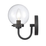 Fairbanks 8.5'' High 1-Light Sconce - Matte Black with Clear EC89930/1 Elk Lighting