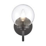 Fairbanks 8.5'' High 1-Light Sconce - Matte Black with Clear EC89930/1 Elk Lighting