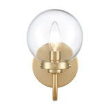 Fairbanks 8.5'' High 1-Light Sconce - Brushed Gold and Clear EC89940/1 Elk Lighting