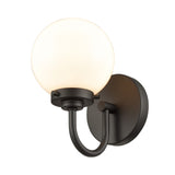 Fairbanks 8.5'' High 1-Light Sconce - Matte Black with Opal EC89960/1 Elk Lighting