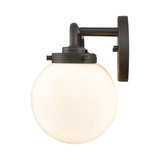 Fairbanks 22.75'' Wide 3-Light Vanity Light - Matte Black and Opal EC89964/3 Elk Lighting