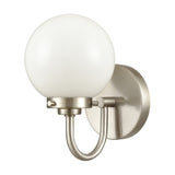 Fairbanks 8.5'' High 1-Light Sconce - Brushed Nickel and Opal EC89980/1 Elk Lighting