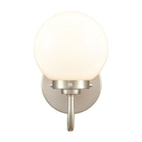 Fairbanks 8.5'' High 1-Light Sconce - Brushed Nickel and Opal EC89980/1 Elk Lighting