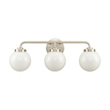 Fairbanks 22.75'' Wide 3-Light Vanity Light - Brushed Nickel and Opal EC89984/3 Elk Lighting