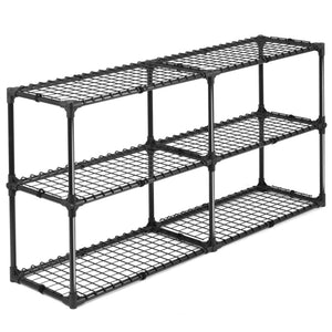 English Elm 3-shelf Wire Shelving Rack with Dust Cover Heavy Duty Steel Storage Set of 2 W285P166895