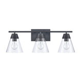 Vivica 24'' Wide 3-Light Vanity Light - Matte Black EC90004/3 Elk Lighting