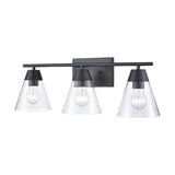 Vivica 24'' Wide 3-Light Vanity Light - Matte Black EC90004/3 Elk Lighting