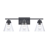 Vivica 24'' Wide 3-Light Vanity Light - Matte Black EC90004/3 Elk Lighting