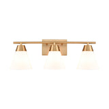 Vivica 24'' Wide 3-Light Vanity Light - Brushed Gold EC90014/3 Elk Lighting