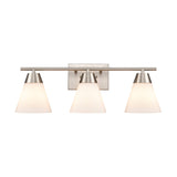 Vivica 24'' Wide 3-Light Vanity Light - Brushed Nickel EC90024/3 Elk Lighting