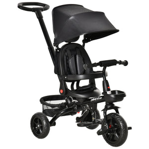 English Elm Qaba 4 in 1 Convertible Kids Trike with Reversible Seat and Adjustable Push Handle W2225P217779