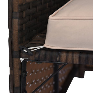 English Elm Outsunny 3-Piece Rattan Patio Furniture Set With Chaise Lounge, Loveseat & Glass Table For Relaxation W2225P217678-GIGA