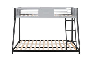 English Elm Metal Twin Over Full Bunk Bed - Heavy-Duty Steel Frame, Safety Guardrails, No Box Spring Needed! W427P154966