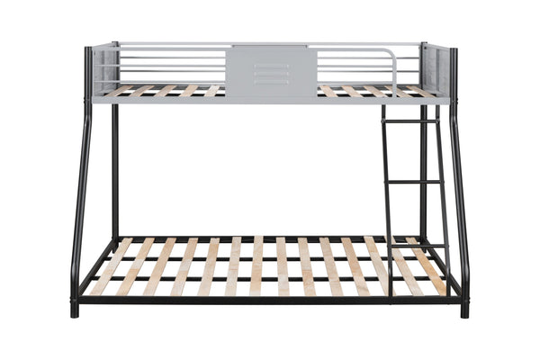English Elm Metal Twin Over Full Bunk Bed - Heavy-Duty Steel Frame, Safety Guardrails, No Box Spring Needed! W427P154966