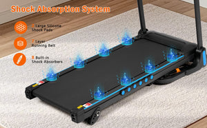English Elm Incline Folding Home Treadmill 3 Hp Motor 350 Lb Capacity with Bluetooth Speaker N728P266447A
