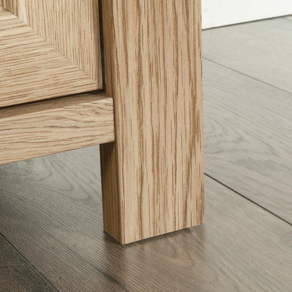 English Elm Storage Cabinet - Versatile Brown Wood Unit For Kitchen, Laundry & Living Areas With Adjustable Shelves B356P367807-GIGA
