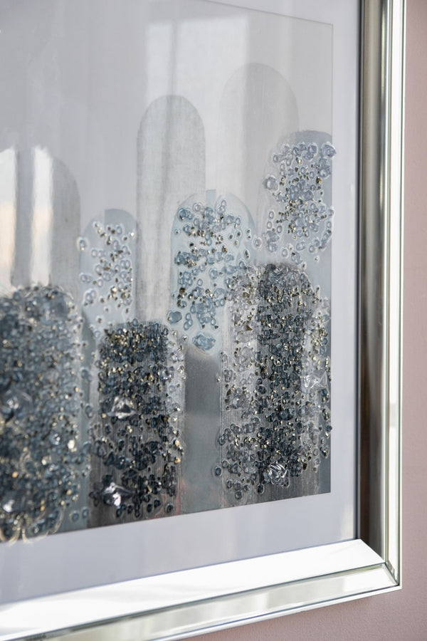 English Elm S/2 Kaiden Crystal Mirror Framed Wall Art - Striking Night & Day Design On Golden Background W2078P318309-GIGA