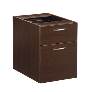 OSP Home Furnishings Napa Mobile Under Desk File Pedestal with Locking Casters for Organized Office Storage Espresso NAP-80-ESP